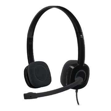 Logitech 羅技 H151 立體聲耳機麥克風(黑)