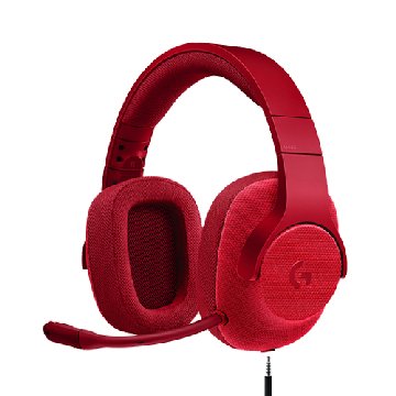 Logitech G433 7.1聲道有線遊戲耳麥-火焰紅