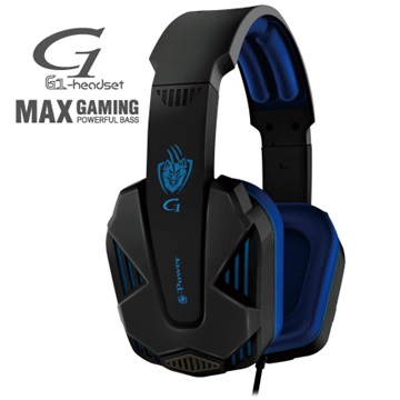 e-Power G1(黑藍)遊戲型耳機麥克風