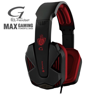 e-Power G1(黑紅)遊戲型耳機麥克風