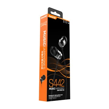 KWORLD S442(黑)入耳式音樂耳麥