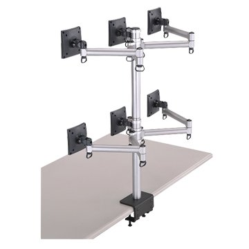 FOGIM 夾桌懸臂式液晶螢幕支架(六螢幕) 手臂支撐架