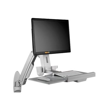  H10ORW/雙升降壁掛型單旋臂支撐架(2-8kg) 螢幕支撐架 互動式工作平台