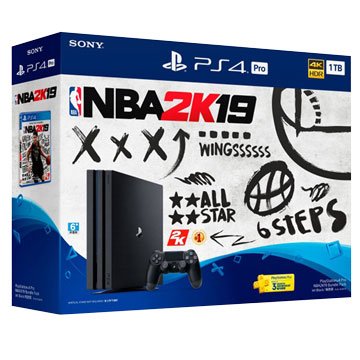 SONY PS4 Pro (1TB) NBA 2K19 限量同捆組
