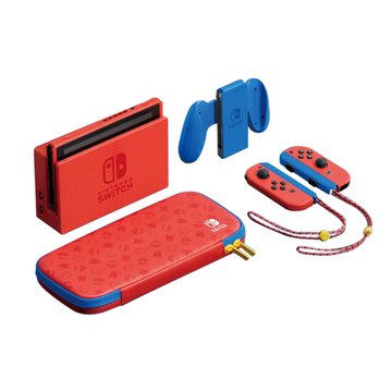 Nintendo 任天堂Switch 瑪利歐亮麗紅X亮麗藍 主機組合