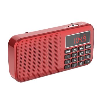 Dennys 鼎鋒 紅/MS-K258 雙插卡 FM隨身聽