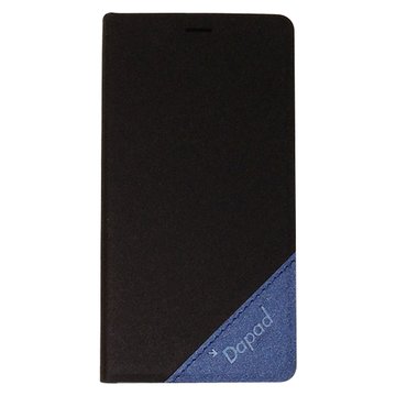  三星Note 雙色(黑+藍)隱型磁扣側掀皮套