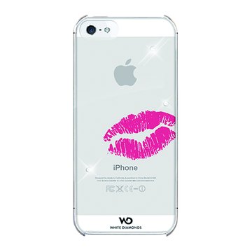 WDiPhone5施華洛世奇Kiss水鑽背蓋(透明)