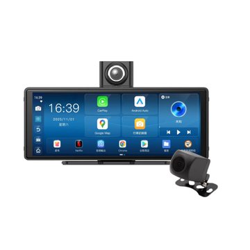 ALC i10 Pro Carplay 安卓版車用多功能智慧顯示屏/前後鏡行車記錄器