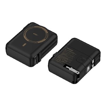 enerpad 愛良品 多合一固態磁吸行動電源10000mAh-黑