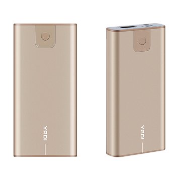 YADI DD 6000輕量感鋁製高充放行動電源-香檳金