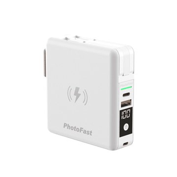PhotoFast  10000mAh 五合一磁吸電源白色