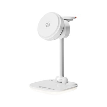 PX 大通 WP255W PRO Qi2.2磁吸五合一充電器-白
