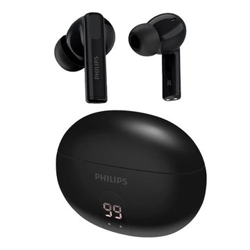PHILIPS 飛利浦 主動抗噪ANC數顯無線藍牙耳機(黑)