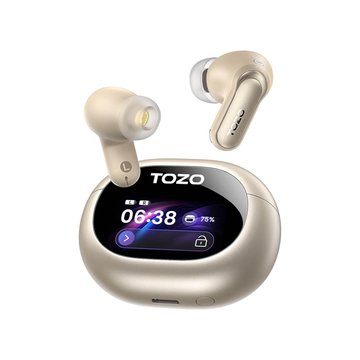 TOZO (客訂品)【TOZO】AeroSound6 Pro全綵觸控螢幕AI翻譯藍牙耳機-晨曦金