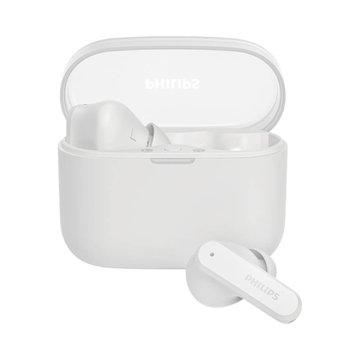 PHILIPS 飛利浦 PHILIPS降噪4麥強化低音藍牙耳機(白)TAT2000WT