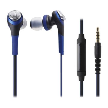 audio-technica 鐵三角通話用耳機CKS550iS藍