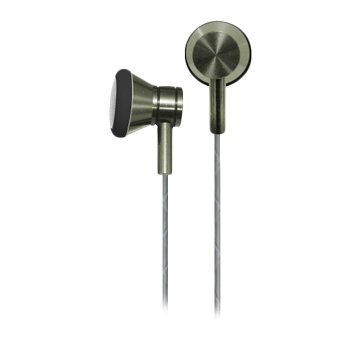 Hawk 浩客K211 金屬平耳式耳機麥克風-綠(福利品出清)