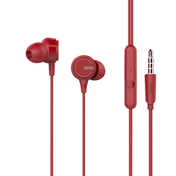 UiiSii U8 HiFi高音質動圈入耳線控耳機-紅