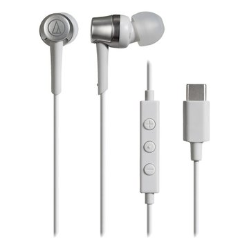 audio-technica 鐵三角鐵三角USB Type-C用耳塞式耳機 白 