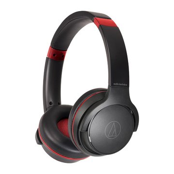 audio-technica 鐵三角 鐵三角無線耳罩式耳機S220BT 黑紅