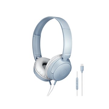 audio-technica 鐵三角 鐵三角USB Type-C用耳罩式耳機S120C 灰藍