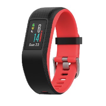 GARMIN vivosport GPS心率智慧手環-紅(小)