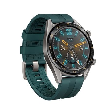 HUAWEI 華為Watch GT鈦灰色-墨綠色錶帶
