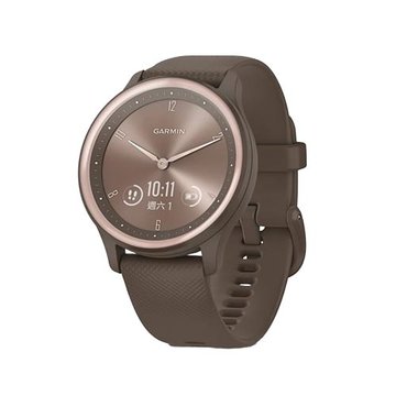 GARMIN  vivomove Sport 指針智慧腕錶-古典棕