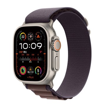 APPLE 蘋果Watch Ultra 2 (GPS+行動網路)(L)49mm鈦金屬錶殼+靛青色高山錶環
