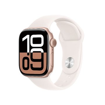 APPLE 蘋果 Watch S10(GPS)(S/M)玫瑰金鋁金錶殼+淡胭粉運動錶帶42mm