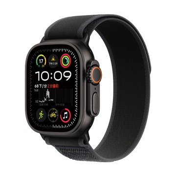 APPLE 蘋果 Watch Ultra 2(GPS+Cellular)(M/L)黑色鈦金屬錶殼+黑色越野錶環49mm