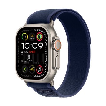 APPLE 蘋果 Watch Ultra 2(GPS+Cellular)(M/L)原色鈦金屬錶殼+藍色越野錶環49mm