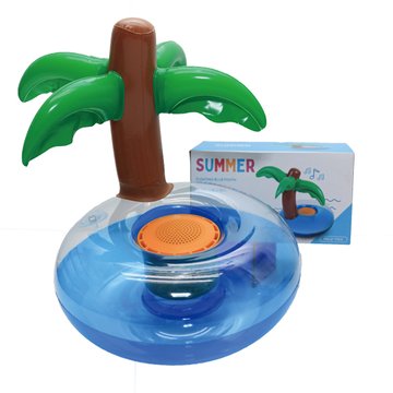 T.C.STAR 連鈺防水藍牙喇叭附贈造型充氣底座-棕櫚樹