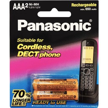 Panasonic  國際牌BK-4LDAW 國際牌原廠鎳氫電話電池
