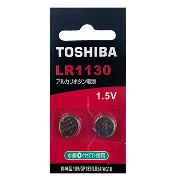TOSHIBA 東芝 LR1130/LR54 鈕扣電池 (2入)