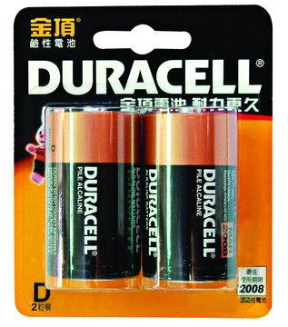 DURACELL 1號鹼性電池*2