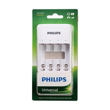 PHILIPS 飛利浦 USB 鎳氫充電電池4槽