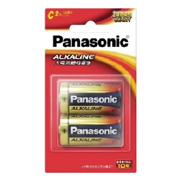 Panasonic 國際牌 Panasonic 大電流鹼性電池2號2入(卡裝)
