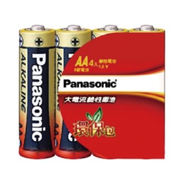 Panasonic 國際牌 Panasonic 大電流鹼性電池3號4入(環保包)