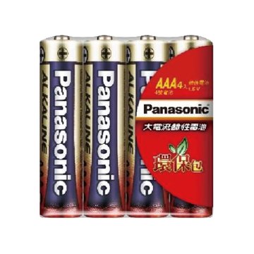 Panasonic 國際牌 Panasonic 大電流鹼性電池4號4入(環保包)