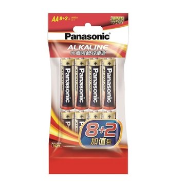 Panasonic 國際牌 Panasonic 大電流鹼性電池3號 8+2入