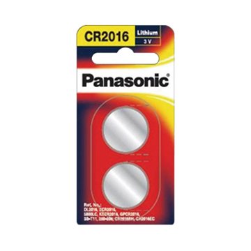 Panasonic 國際牌 Panasonic 3V鋰鈕扣電池 CR-2016 2入