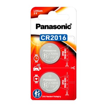 Panasonic  國際牌Panasonic CR-2016 3V鋰鈕扣電池 2入 鈕扣電池