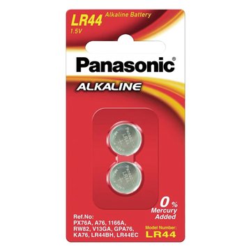 Panasonic 國際牌 Panasonic LR-44 1.5V鈕扣型鹼性電池 2入 鈕扣電池