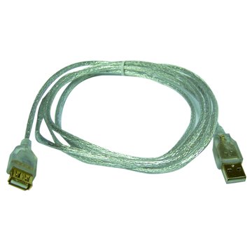 I-WIZ 彰唯 USB2.0 A公A母透明延長線 3M USB連接線