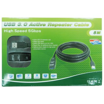 I-WIZ 彰唯 (客訂品)USB 3.0 高速晶片型訊號增強線5M USB連接線