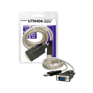 Uptech 登昌恆 UTN406 USB to RS-232訊號轉換器 1.3M RS232連接線