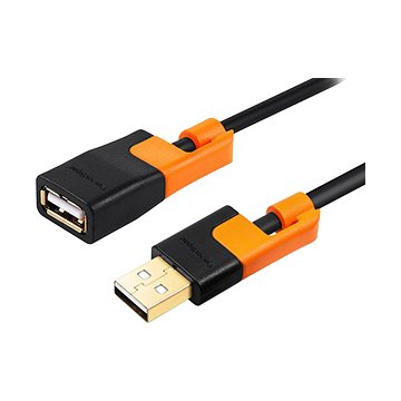 PowerSync USB2.0 A公 / A母 抗搖擺 延長線 0.5M