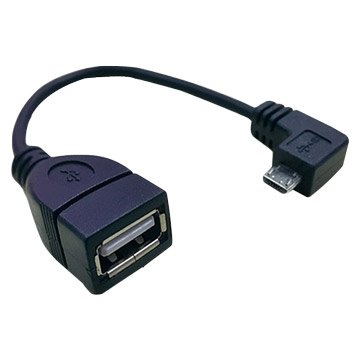 Pro-Best 柏旭佳USB2.0 A母90度 / Micro USB OTG轉接線10cm 手機OTG